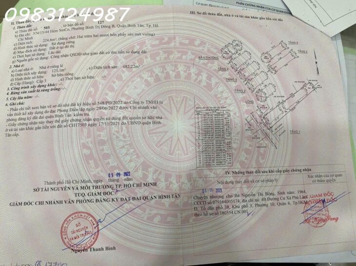 Chính chủ cần bán gấp lô đất và tài sản trên đất – Pháp lý hoàn chỉnh – Bình Trị Đông B, Bình Tân