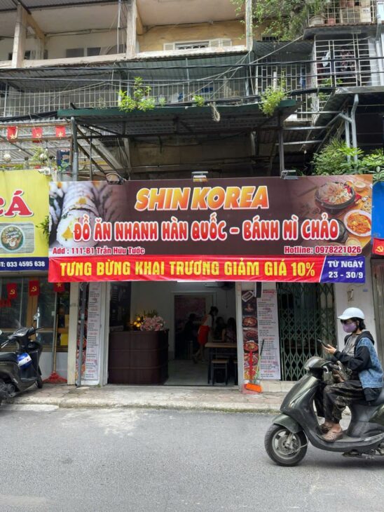CHÍNH CHỦ CẦN SANG Nhượng CỬA HÀNG ĂN NHANH Hàn Quốc 111-B1 Trần Hữu Tước P.Nam Đồng, Đống Đa, Hà