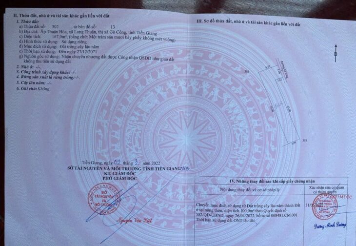 ĐẤT ĐẸP – ĐẦU TƯ SINH LỜI – Chính Chủ Bán Đất xã Long Thuận, Gò Công, Tiền Giang