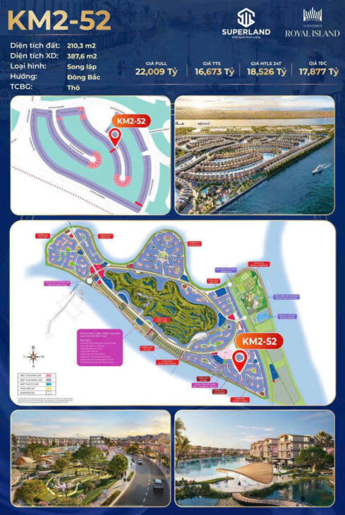 🌟 BIỆT THỰ SONG LẬP KM2-52 – HÀNG HIẾM CÒN SÓT LẠI TẠI VINHOMES ROYAL ISLAND 🌟 💎 SỞ HỮU VỊ TRÍ