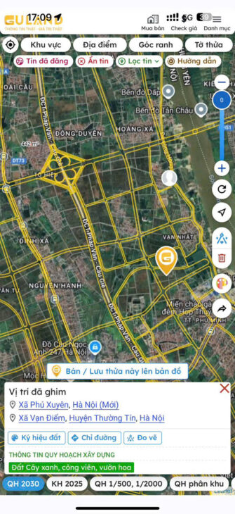 Bán đất Lô góc ô tô tránh đỗ tại Thống Nhất, Thường Tín