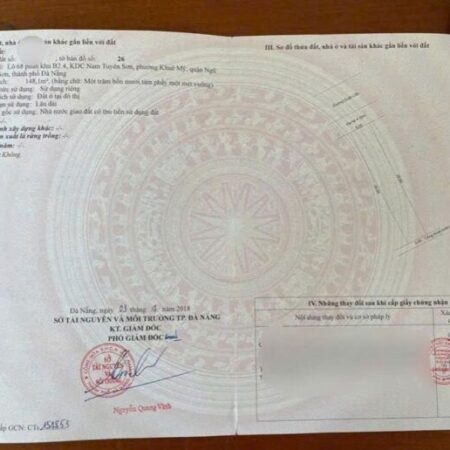 CHÍNH CHỦ Cần Bán Nhà Mặt Phố Đường Doãn Uẩn, Phường Mỹ An, Ngũ Hành Sơn, Đà Nẵng