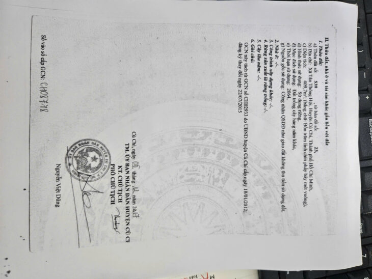 CHÍNH CHỦ BÁN ĐẤT MẶT TIỀN XÃ TÂN THÔNG HỘI ,CỦ CHI , HỒ CHÍ MINH , 400M² THỔ CƯ