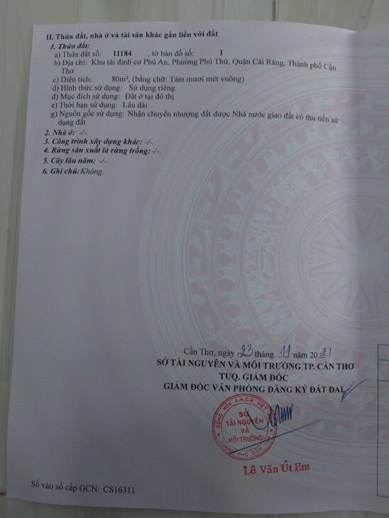 CHÍNH CHỦ CẦN BÁN NHÀ KHO – GIÁ TỐT – VỊ TRÍ TẠI 103-105, đường b1 kdc Phú An