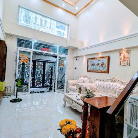 BÁN NHÀ 4 TẦNG PHẠM HỮU LẦU – Q7 – HXH – NGANG 4.6 M – GiÁ 7x TỶ .