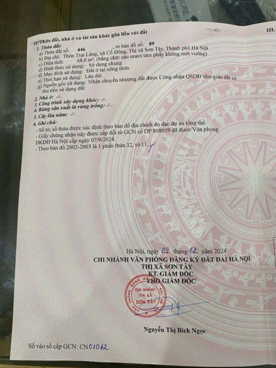 CẦN TIỀN MUỐN BÁN NHANH LÔ GÓC 68M NGAY TRẠI LÁNG CỔ ĐÔNG GIÁ HƠN HAI TỶ TÝ