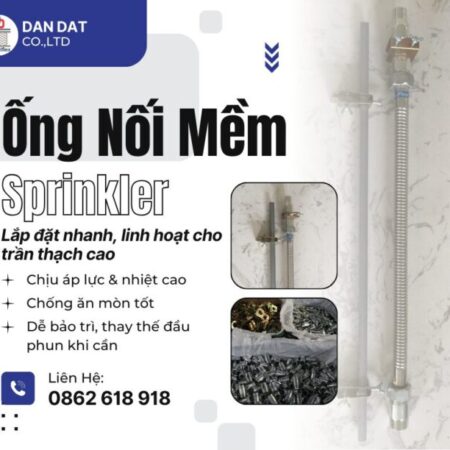 ống mềm sprinkler, ống mềm nối đầu phun sprinkler, ống mềm chữa cháy, ống mềm inox 304