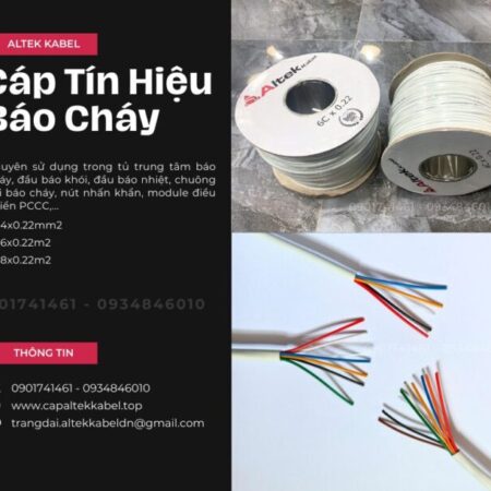 Cáp Tín Hiệu Báo Cháy Altek Kabel 4×0.22/6×0.22/8×0.22 Cáp Tín Hiệu Báo Cháy Altek Kabel 4×0.22/6×0.22/8×0.22