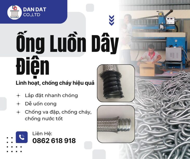 Ống Ruột Gà Lõi Thép/Ống Luồn Dây Điện – Giải Pháp Bảo Vệ Dây Điện Hiệu Quả, An Toàn Và Bền Bỉ