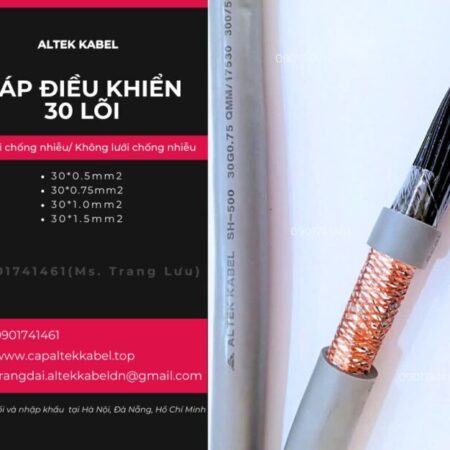 Cáp điều khiển 30×0.5/30×0.75/30×1.0/30×1.5 Altek Kabel Cáp điều khiển 30×0.5/30×0.75/30×1.0/30×1.5 Altek Kabel