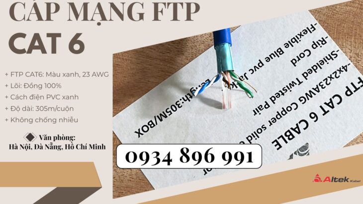 CÁP MẠNG ALTEK KABEL FTP6 CÓ SẴN QUẢNG NAM, QUẢNG BÌNH, QUẢNG TRỊ.