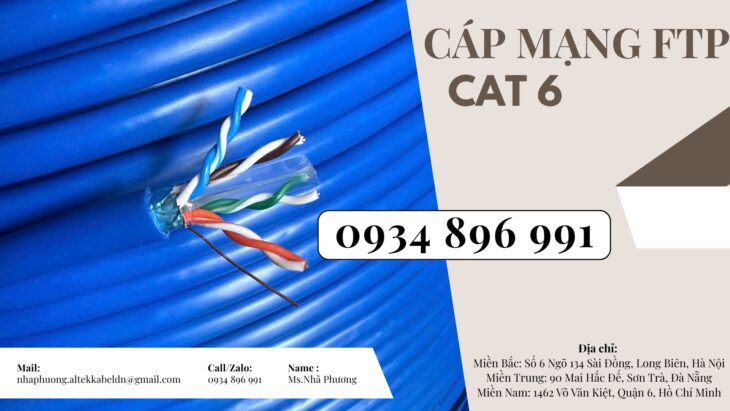 CÁP MẠNG ALTEK KABEL FTP6 CÓ SẴN QUẢNG NAM, QUẢNG BÌNH, QUẢNG TRỊ.