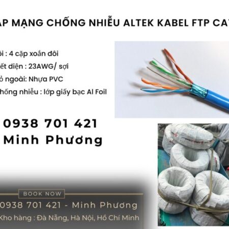 Cáp mạng chống nhiễu ftp cat6 Altek Kabel Đà Nẵng, Đắk Lắk, Gia Lai