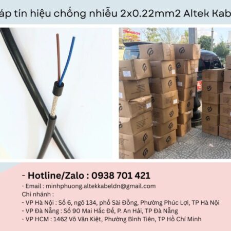 Cáp tín hiệu chống nhiễu 2×0.22mm2 Altek Kabel Đà Nẵng, Nghệ An, Hà Tĩnh Cáp tín hiệu chống nhiễu 2×0.22mm2 Altek Kabel Đà Nẵng, Nghệ An, Hà Tĩnh