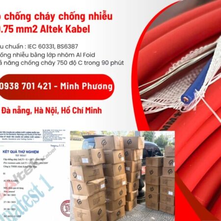 Cáp chống cháy chống nhiễu 2 lõi 0.75mm2 Altek Kabel Thanh Hóa, Nghệ An, Đồng Nai