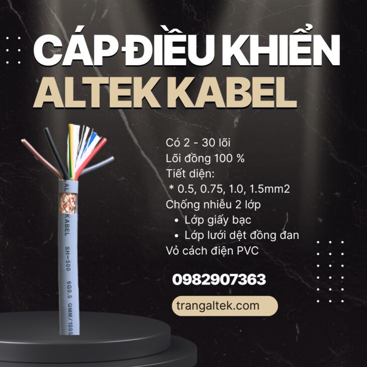 Cáp điều khiển Altek Kabel – giải pháp ổn định cho hệ thống tự động hóa