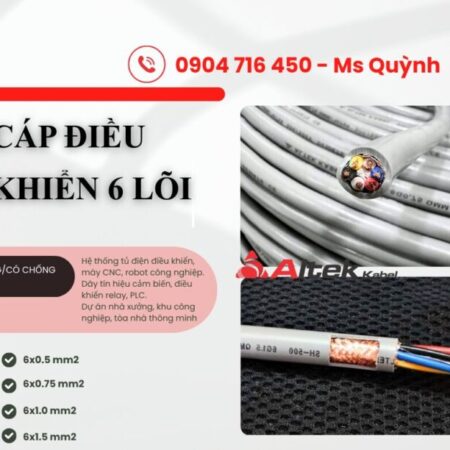 Cáp điều khiển Altek Kabel 6×0.5, 6×0.75, 6×1.0, 6×1.5 Đà Nẵng, Hà Nội, Bắc Ninh, Thanh Hóa, HảDương