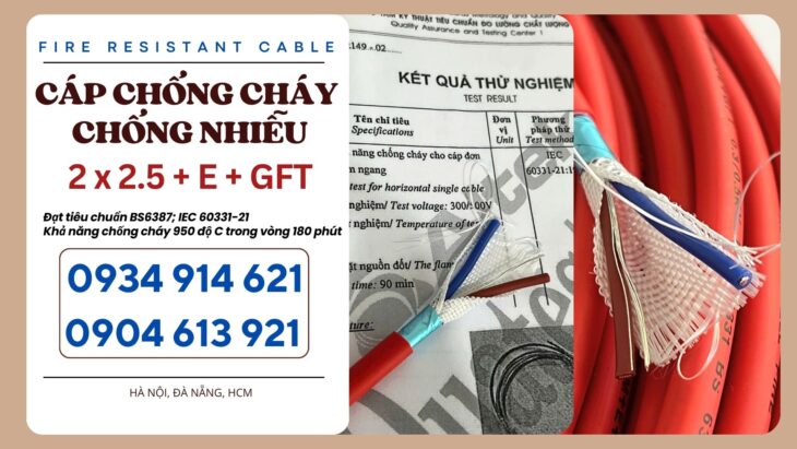 Cáp Chống Cháy Chống Nhiễu 2×2.5+E+GFT Altek Kabel