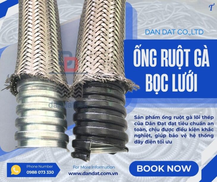 Ống ruột gà lõi thép/ Ống luồn dây điện/ Ống ruột gà luồn dây điện/ Ruột gà lõi thép bọc nhựa PVC