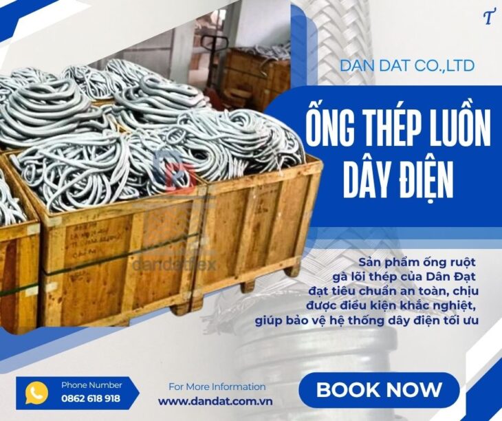 Ống ruột gà lõi thép/ Ống luồn dây điện/ Ống ruột gà luồn dây điện/ Ruột gà lõi thép bọc nhựa PVC