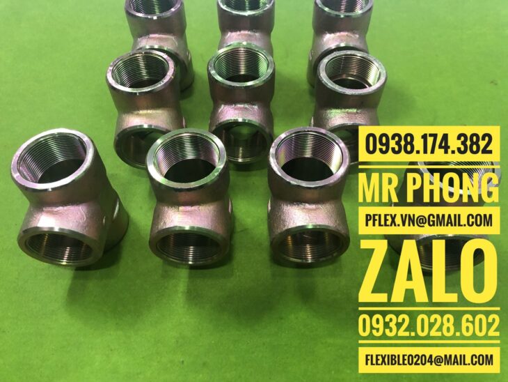 tê ren inox thủy lực – tê ren trong inox thủy lực- tê ren thép thủy lực-tê ren ngoài thủy lực