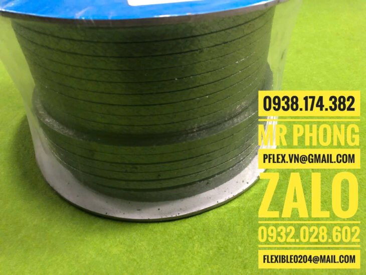 Dây Tết Chèn Graphite – Graphite Gland Packing-Dây tết chèn Graphite chịu áp cao-Dây tết chèn