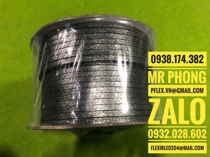 Dây Tết Chèn Graphite – Graphite Gland Packing-Dây tết chèn Graphite chịu áp cao-Dây tết chèn