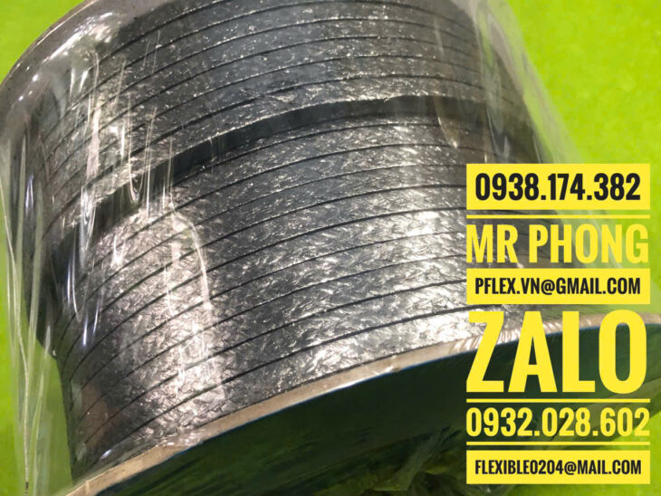 Dây Tết Chèn Graphite – Graphite Gland Packing-Dây tết chèn Graphite chịu áp cao-Dây tết chèn