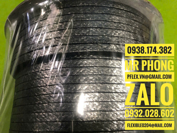 Dây Tết Chèn Graphite – Graphite Gland Packing-Dây tết chèn Graphite chịu áp cao-Dây tết chèn