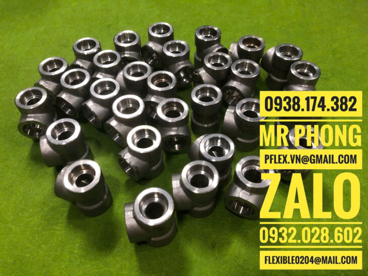 Măng xông ren inox áp lực- tê ren inox áp lực- co nối ren inox áp lực- rắc co áp lực 3000 psi