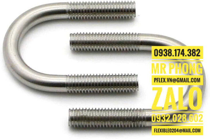 Cùm chữ U inox 304-Bảng giá cùm U Inox -Cùm inox 304 -Cùm U Inox 60 -Cùm chữ u 60