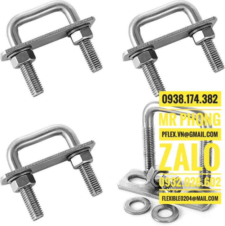 Cùm chữ U inox 304-Bảng giá cùm U Inox -Cùm inox 304 -Cùm U Inox 60 -Cùm chữ u 60