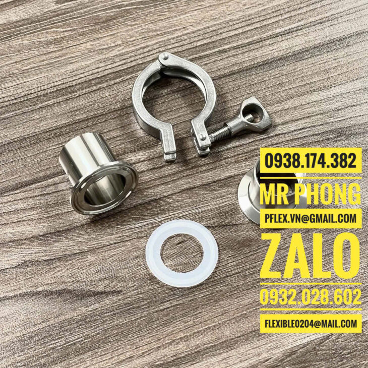 cùm clamp inox – cùm clamp inox ren trong – clamp inox ren ngoài-clamp inox đuôi chuột