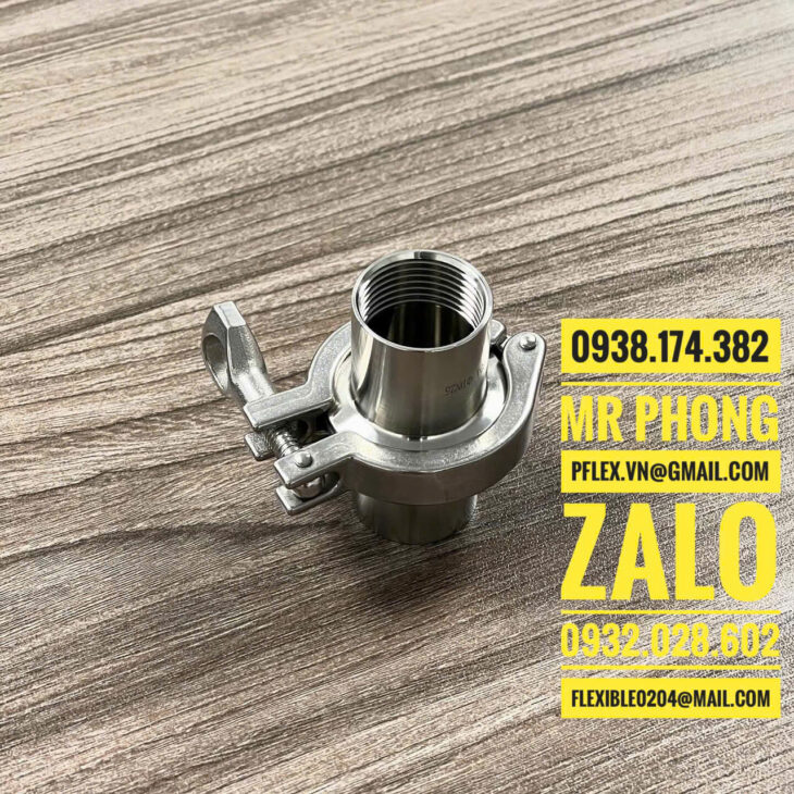 cùm clamp inox – cùm clamp inox ren trong – clamp inox ren ngoài-clamp inox đuôi chuột