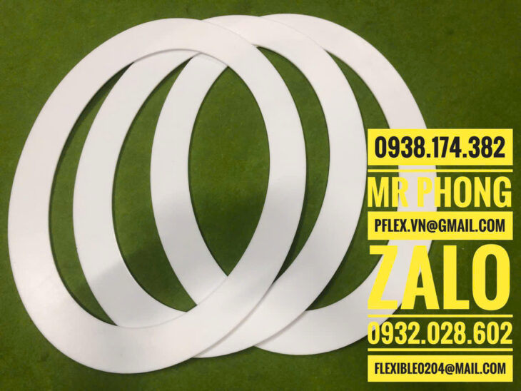Ron mặt bích teflon -Gioăng teflon chịu nhiệt