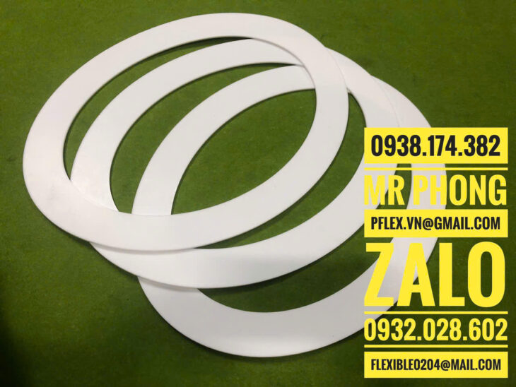 Ron mặt bích teflon -Gioăng teflon chịu nhiệt