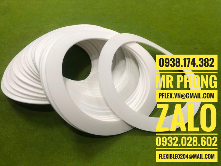 Ron mặt bích teflon -Gioăng teflon chịu nhiệt