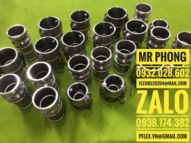 khớp nối nhanh inox-khớp nối camlock inox-khớp nối nhanh inox 304 , 316