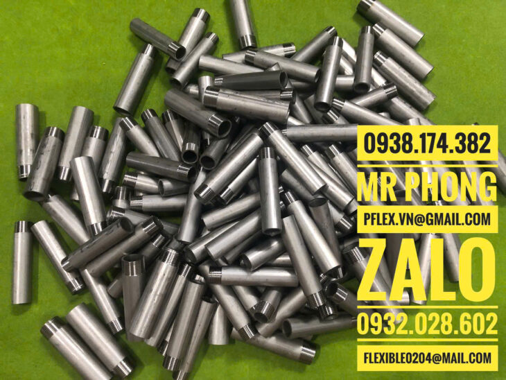 ống inox 2 đầu ren-ống thép mạ kẽm 2 đầu ren-ống inox 2 đầu ren áp lực- ống inox gia công 2 đầu ren