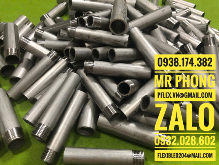 ống inox 2 đầu ren-ống thép mạ kẽm 2 đầu ren-ống inox 2 đầu ren áp lực- ống inox gia công 2 đầu ren