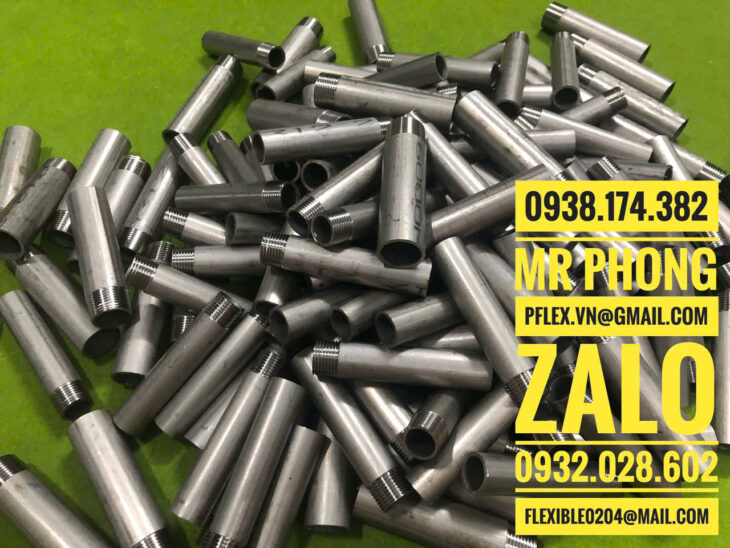 ống inox 2 đầu ren-ống thép mạ kẽm 2 đầu ren-ống inox 2 đầu ren áp lực- ống inox gia công 2 đầu ren