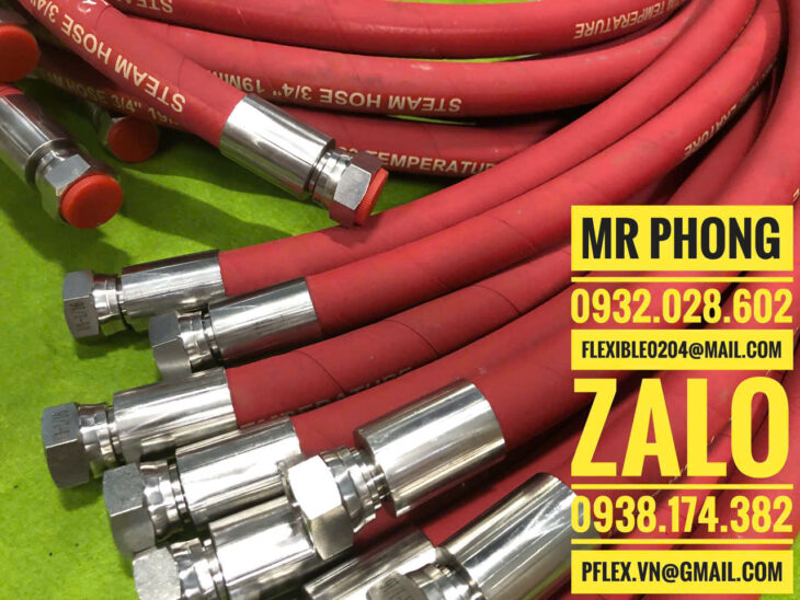 Ống dẫn hơi nóng Steam Hose italy-Ống dẫn hơi nóng- Ống mềm dẫn hơi nóng