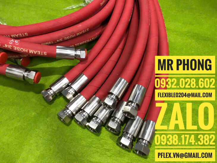 Ống dẫn hơi nóng Steam Hose italy-Ống dẫn hơi nóng- Ống mềm dẫn hơi nóng