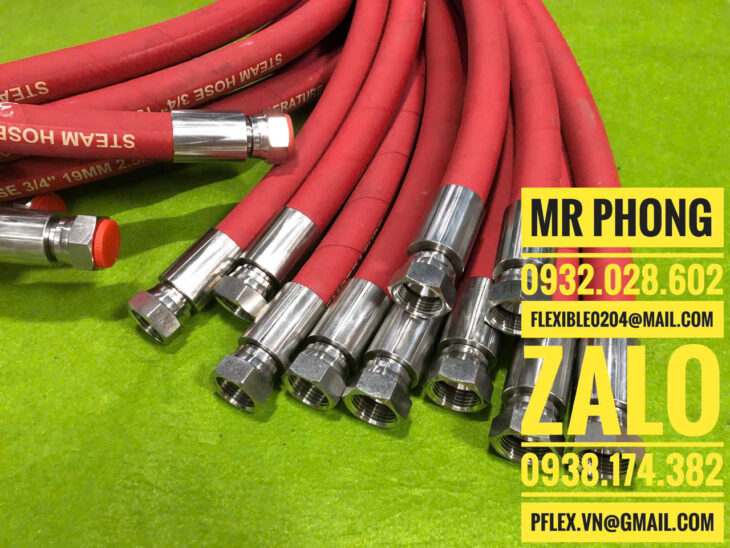 Ống dẫn hơi nóng Steam Hose italy-Ống dẫn hơi nóng- Ống mềm dẫn hơi nóng