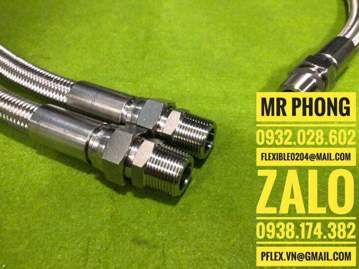 ống mềm teflon bọc lưới -Ống Teflon PTFE-Ống Teflon chịu nhiệt -Nhựa PTFE- Ống Teflon thủy lực