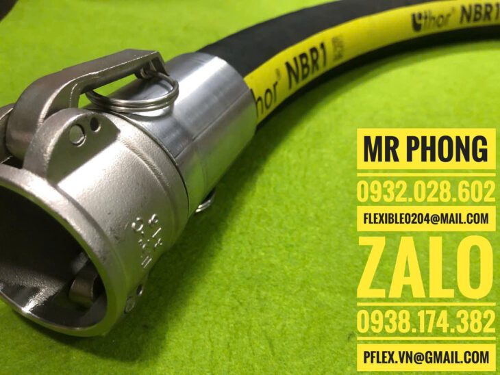 ống mềm cao su hút dầu – ống mềm cao su bơm dầu-ống cao su dẫn dầu kết nối camlock inox