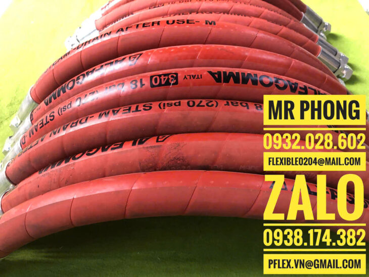 ống mềm cao su chịu nhiệt-ống cao su dẫn hơi nóng italy
