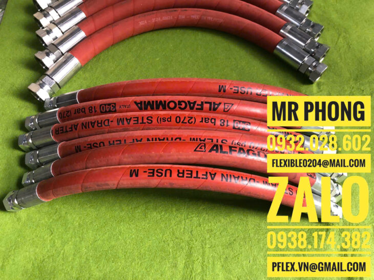 ống mềm cao su chịu nhiệt-ống cao su dẫn hơi nóng italy