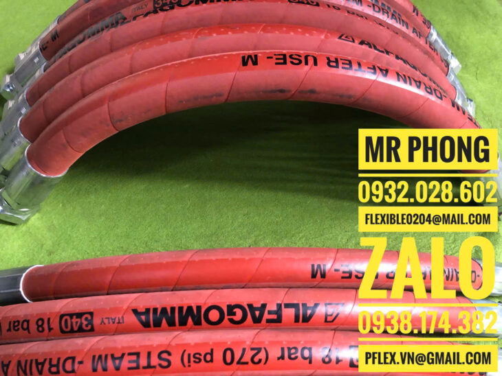 ống mềm cao su chịu nhiệt-ống cao su dẫn hơi nóng italy