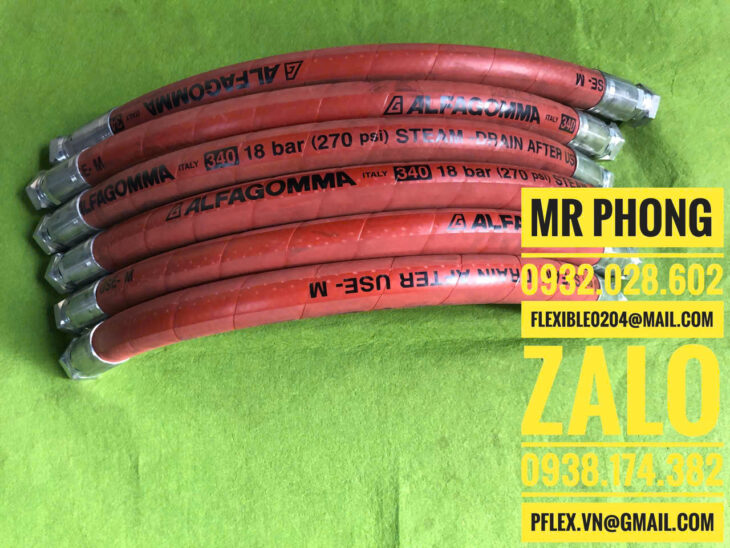 ống mềm cao su chịu nhiệt-ống cao su dẫn hơi nóng italy